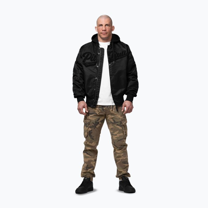 Pánská bunda Pitbull Mason San Diego Baseball Hooded black 2