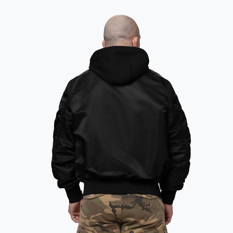 Pánská bunda Pitbull Mason San Diego Baseball Hooded black 3