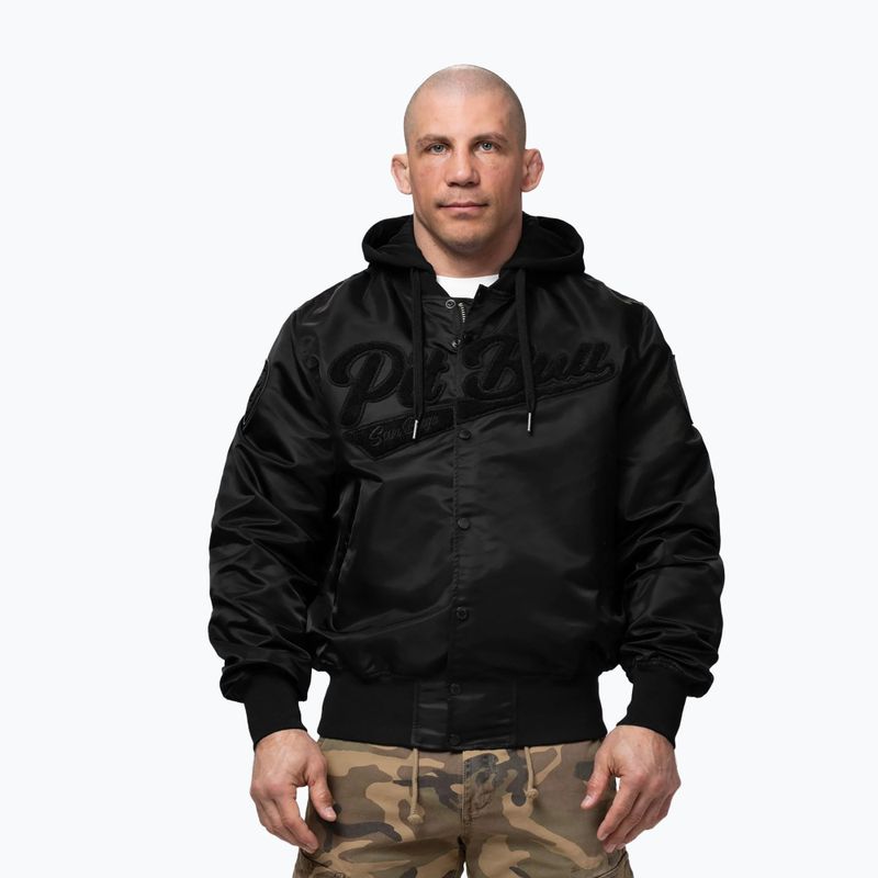 Pánská bunda Pitbull Mason San Diego Baseball Hooded black 4