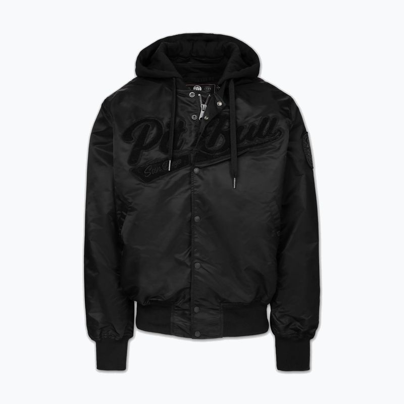 Pánská bunda Pitbull Mason San Diego Baseball Hooded black 5