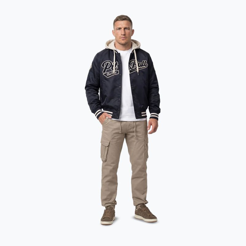 Pánská bunda Pitbull Mason San Diego Baseball Hooded dark navy/beige 2