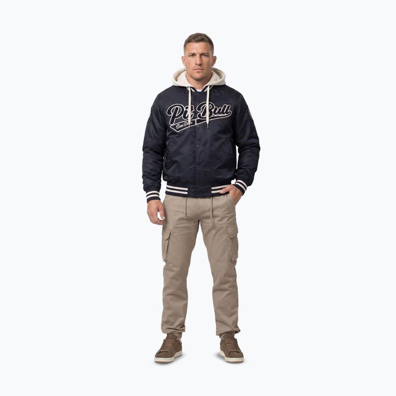 Pánská bunda Pitbull Mason San Diego Baseball Hooded dark navy/beige 3