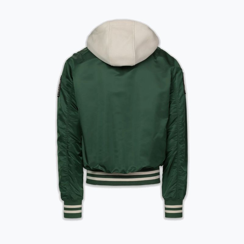 Pánská bunda Pitbull Mason San Diego Baseball Hooded bottle green/beige 5