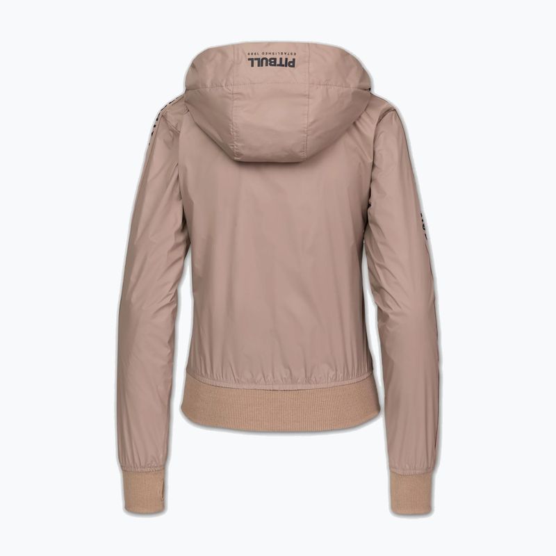 Dámská bunda Pitbull Aaricia Stripes Nylon Hooded dark sand 4