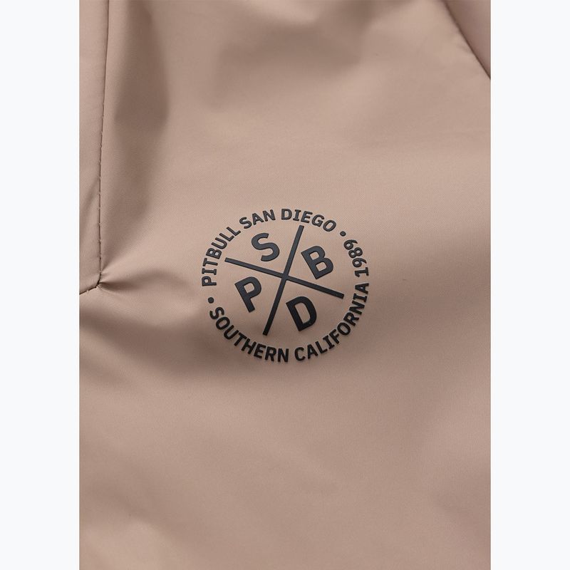 Dámská bunda Pitbull Aaricia Stripes Nylon Hooded dark sand 7