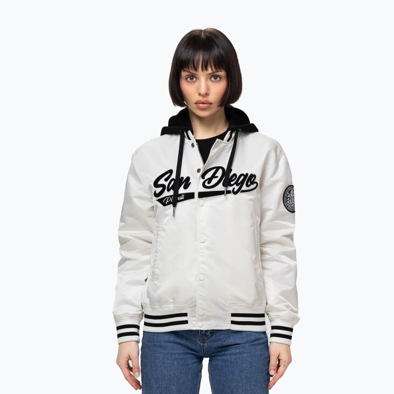 Dámská bunda Pitbull Angela San Diego Hooded Varsity off white