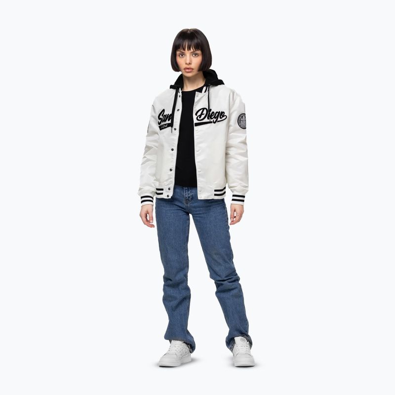 Dámská bunda Pitbull Angela San Diego Hooded Varsity off white 2