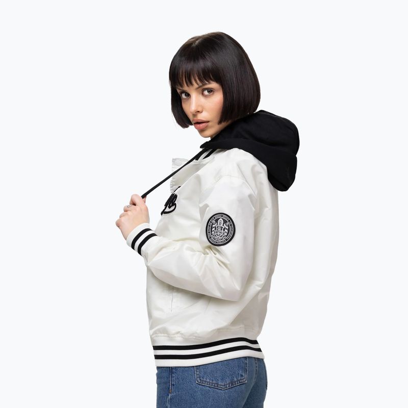 Dámská bunda Pitbull Angela San Diego Hooded Varsity off white 4