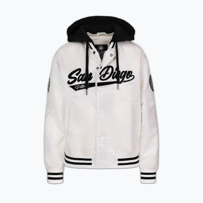 Dámská bunda Pitbull Angela San Diego Hooded Varsity off white 5