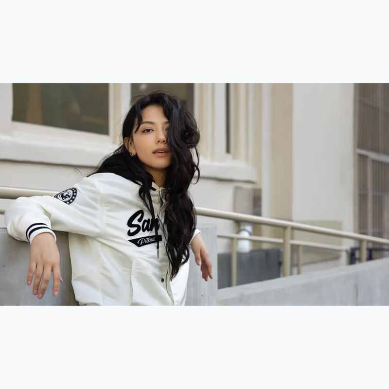 Dámská bunda Pitbull Angela San Diego Hooded Varsity off white 15