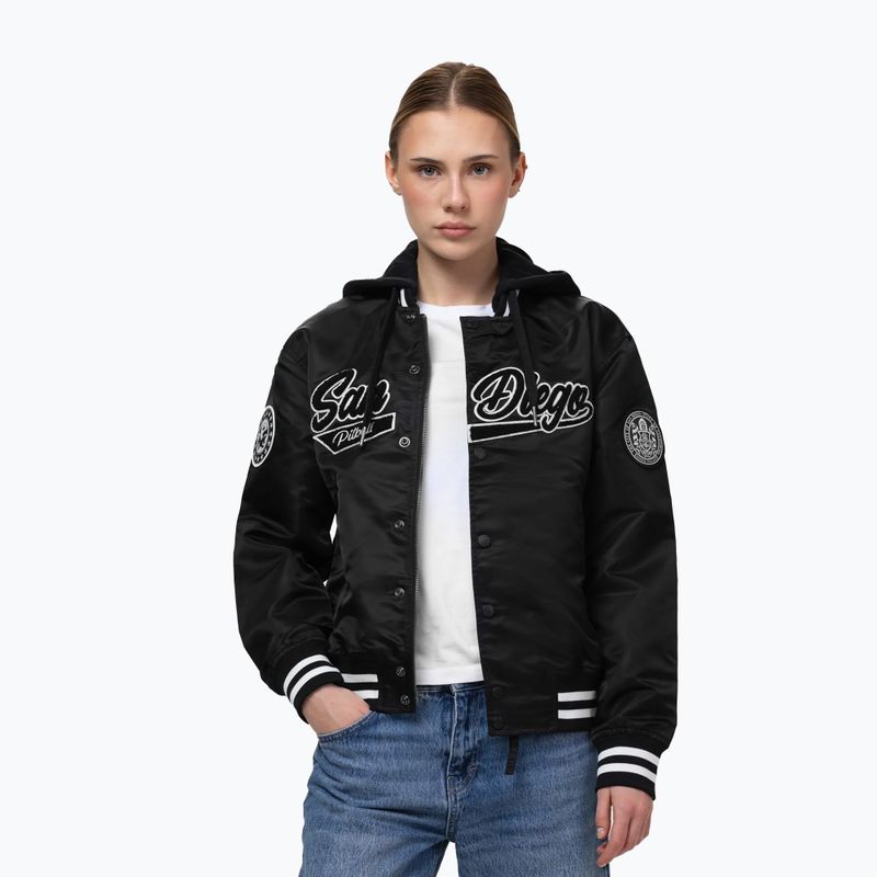 Dámská bunda Pitbull Angela San Diego Hooded Varsity black 4