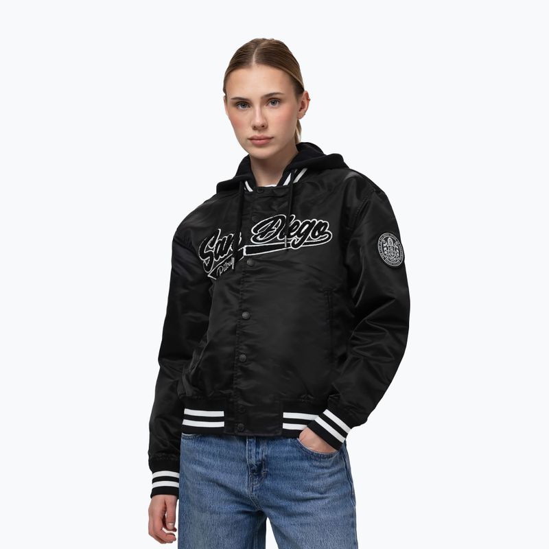 Dámská bunda Pitbull Angela San Diego Hooded Varsity black 5