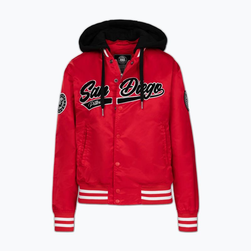 Dámská bunda Pitbull Angela San Diego Hooded Varsity fluo/red 6