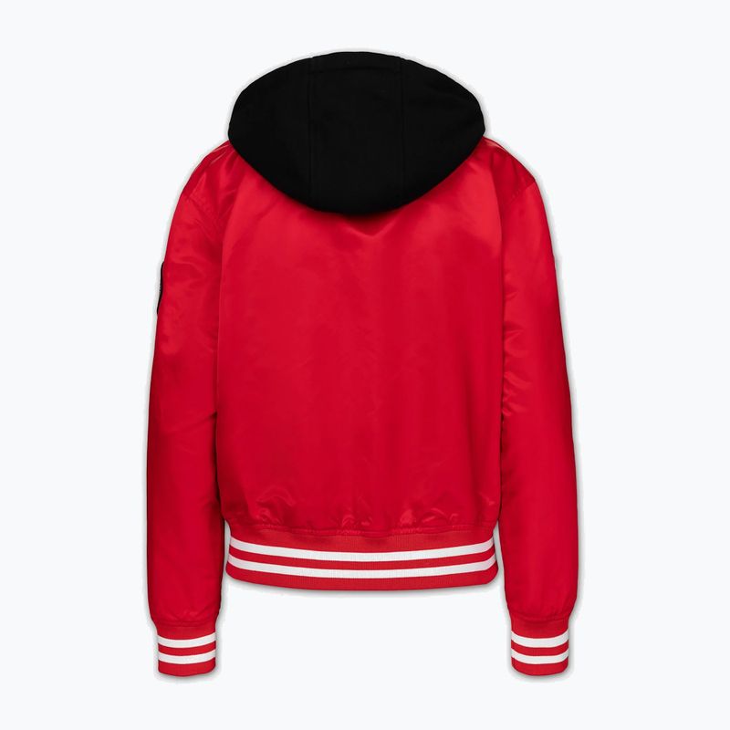 Dámská bunda Pitbull Angela San Diego Hooded Varsity fluo/red 7