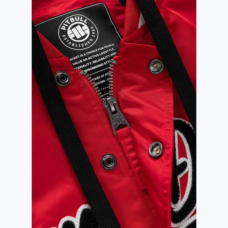 Dámská bunda Pitbull Angela San Diego Hooded Varsity fluo/red 9