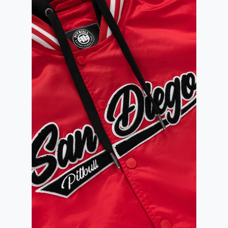Dámská bunda Pitbull Angela San Diego Hooded Varsity fluo/red 10