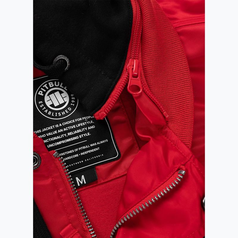Dámská bunda Pitbull Angela San Diego Hooded Varsity fluo/red 13