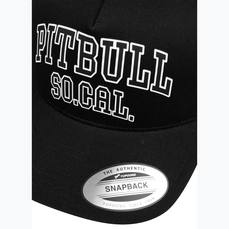 Pánská kšiltovka Pitbull "SO.CAL." Retro Trucker černá/černá/bílá 4