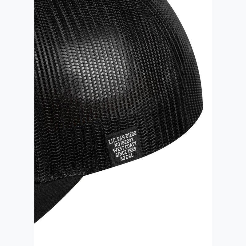 Pánská kšiltovka Pitbull "SO.CAL." Retro Trucker černá/černá/bílá 5