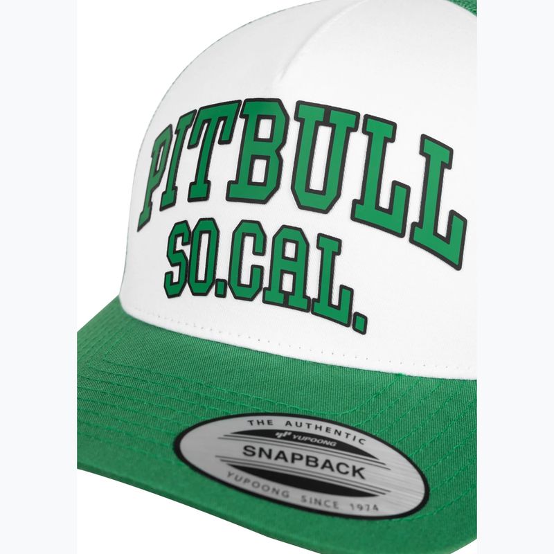 Pánská kšiltovka Pitbull "SO.CAL." Retro Trucker green/white 3