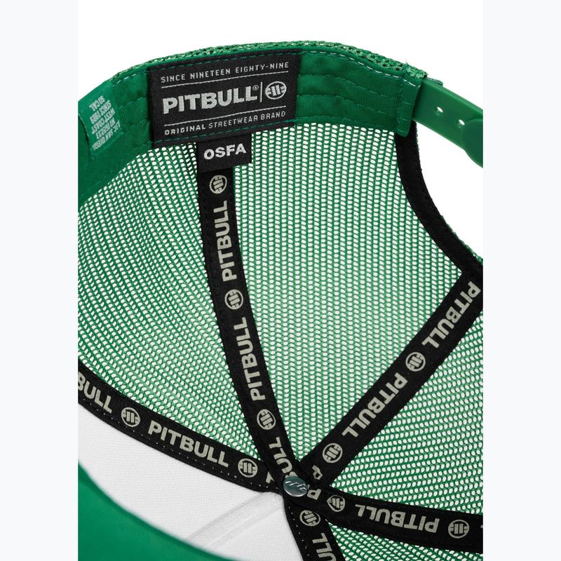 Pánská kšiltovka Pitbull "SO.CAL." Retro Trucker green/white 7