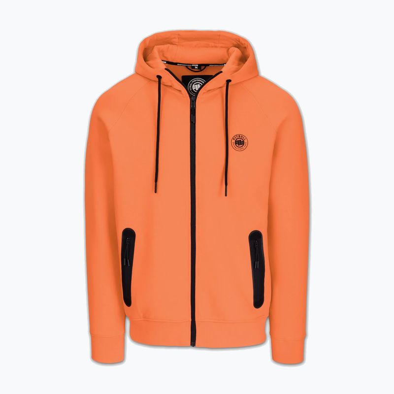 Pánská mikina Pitbull Dogwood Hooded Zip Sweatshirt fluo orange 5