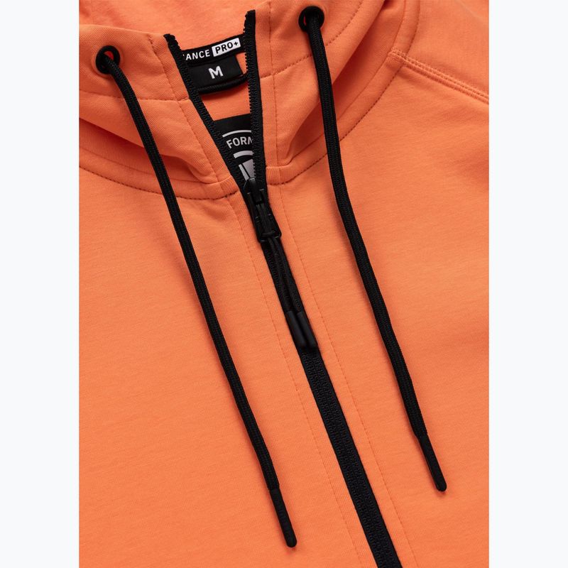 Pánská mikina Pitbull Dogwood Hooded Zip Sweatshirt fluo orange 7