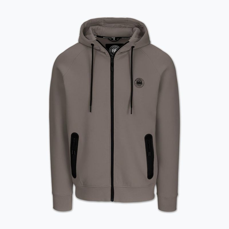 Pánská mikina Pitbull Dogwood Hooded Zip Sweatshirt taupe 5