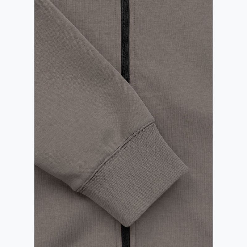 Pánská mikina Pitbull Dogwood Hooded Zip Sweatshirt taupe 11