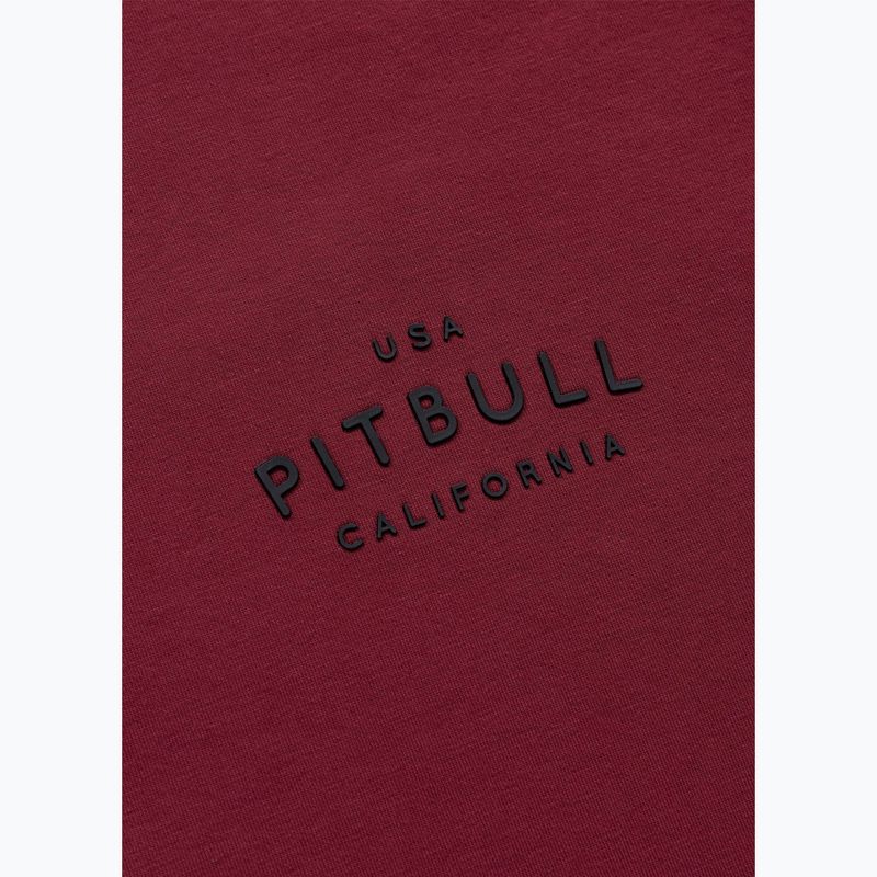Pánská mikina Pitbull Sampson Crewneck Sweatshirt burgundy 9