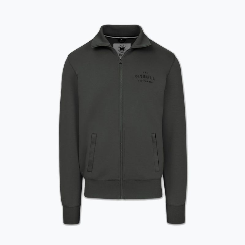 Pánská mikina Pitbull Sampson Zip grey/green 5