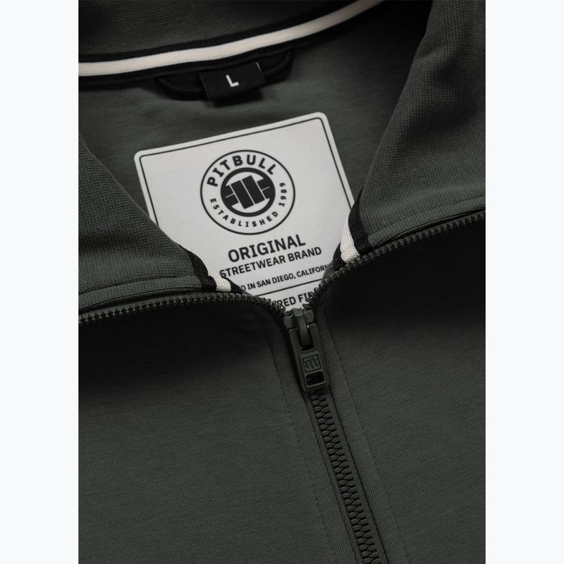 Pánská mikina Pitbull Sampson Zip grey/green 7