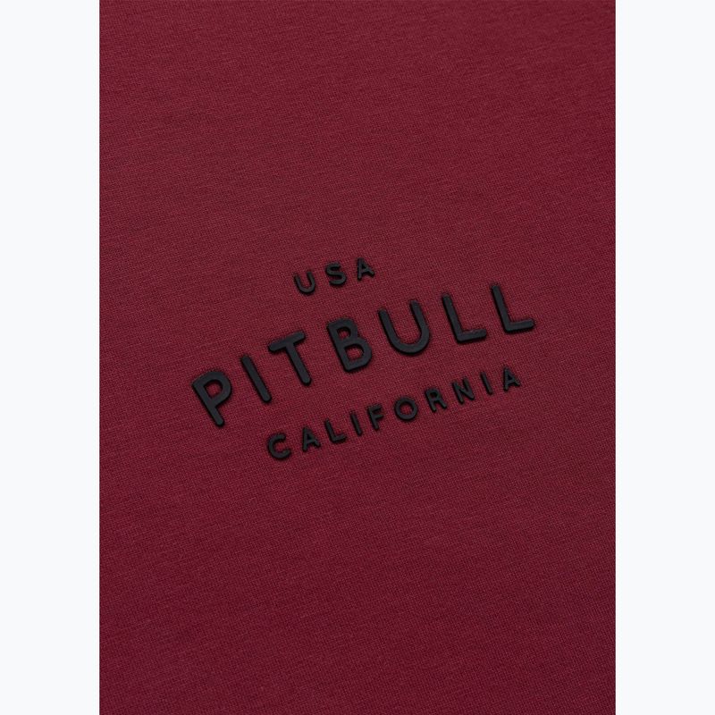 Pánská mikina Pitbull Sampson Hooded Sweatshirt burgundy 12