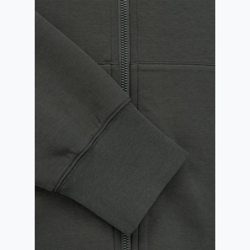 Pánská mikina Pitbull Sampson Hooded Zip Sweatshirt grey/green 10