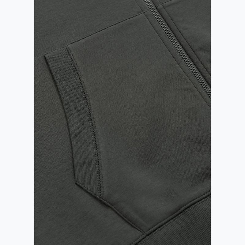 Pánská mikina Pitbull Sampson Hooded Zip Sweatshirt grey/green 11