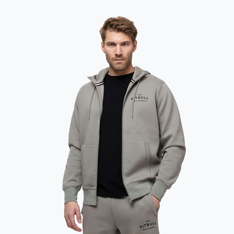 Pánská mikina Pitbull Sampson Hooded Zip Sweatshirt grey/harbour 4