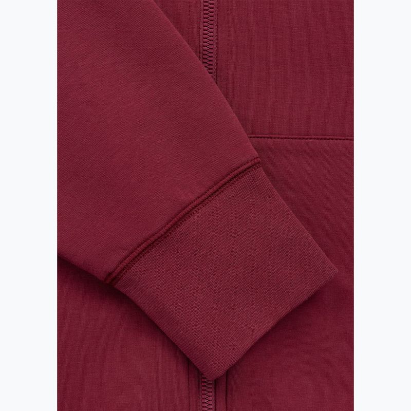 Pánská mikina Pitbull Sampson Hooded Zip Sweatshirt burgundy 9