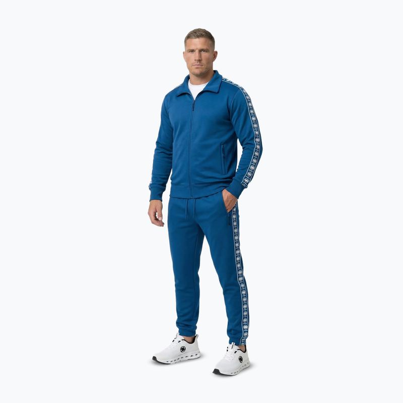 Pánská mikina Pitbull Track Jacket Powers azure blue 2