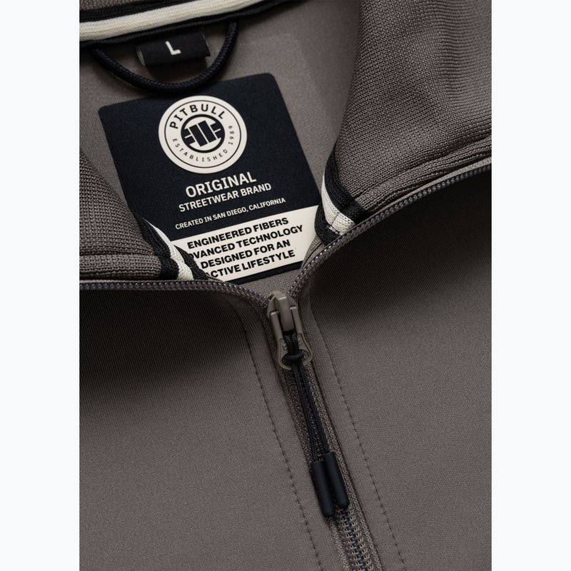 Pánská mikina Pitbull Track Jacket Powers taupe 7