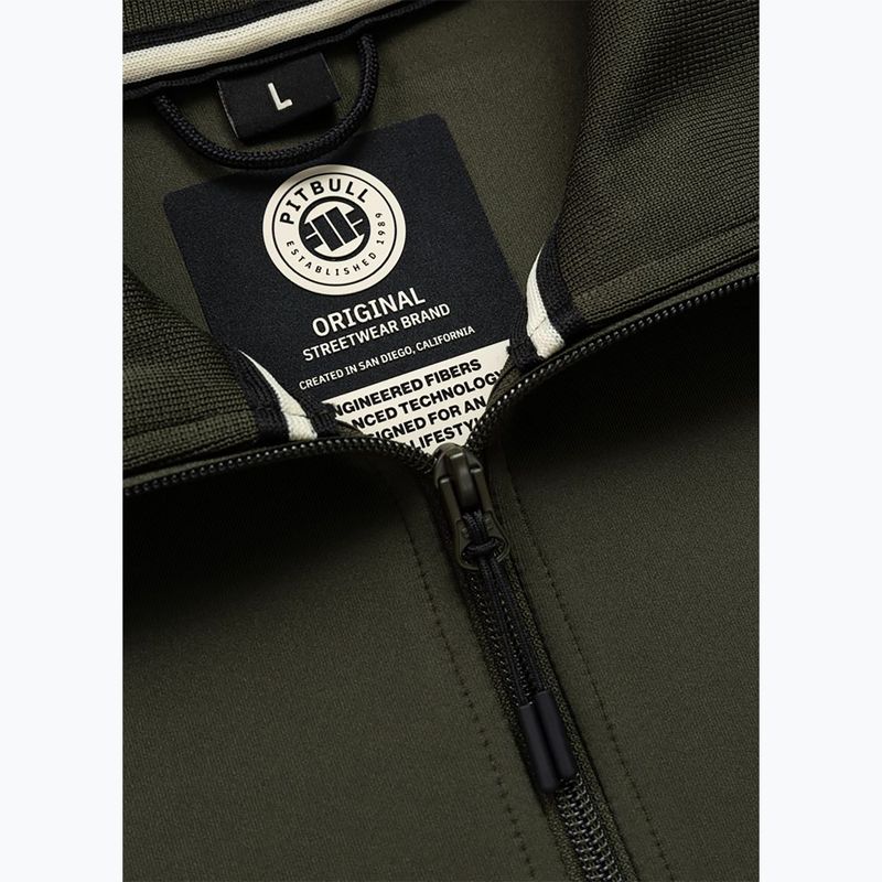 Pánská mikina Pitbull Track Jacket Powers old green 5