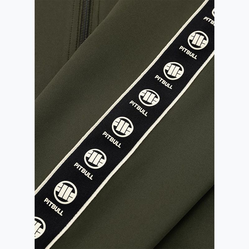 Pánská mikina Pitbull Track Jacket Powers old green 7
