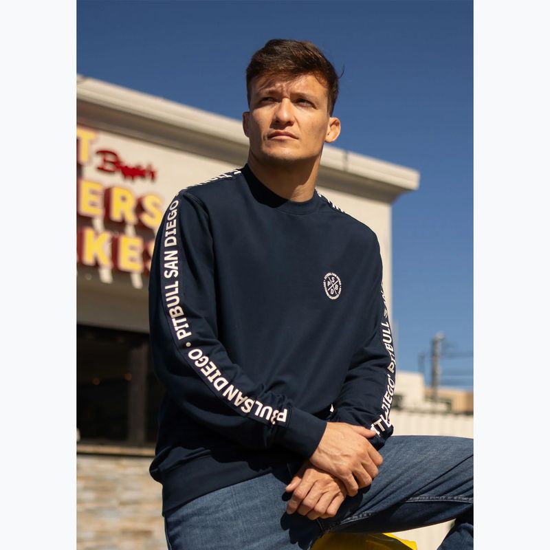 Pánská mikina Pitbull Tape Parker Crewneck dark navy 10