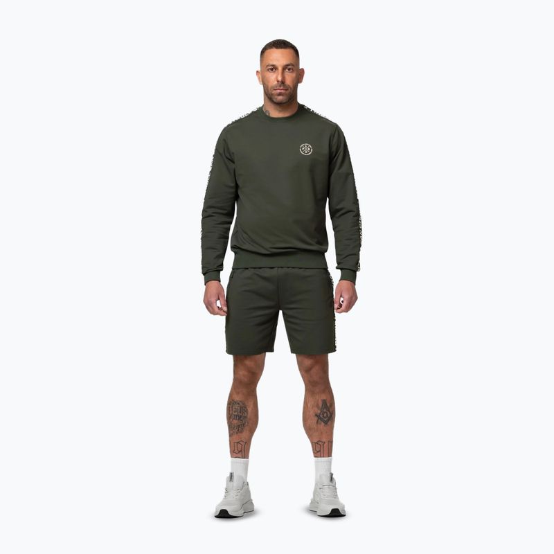 Pánská mikina Pitbull Tape Parker Crewneck old green 2