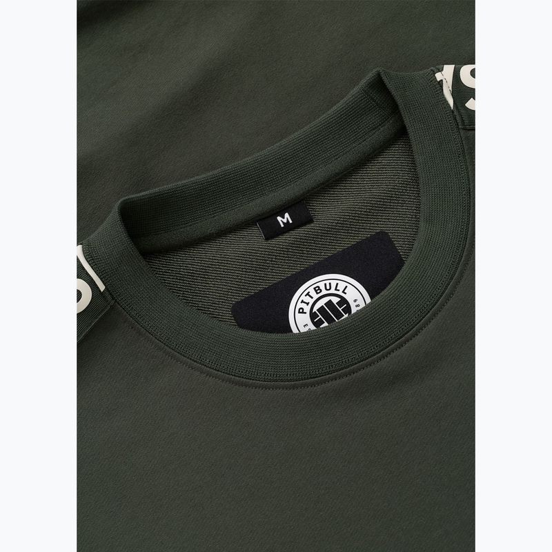 Pánská mikina Pitbull Tape Parker Crewneck old green 7