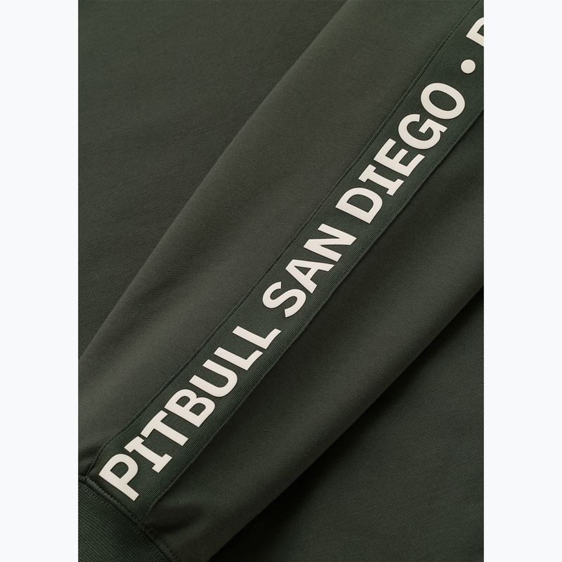 Pánská mikina Pitbull Tape Parker Crewneck old green 9