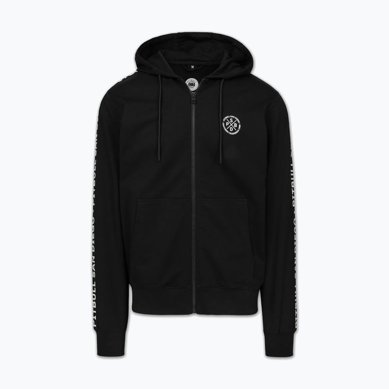 Pánská mikina Pitbull Tape Parker Hooded Zip black 3
