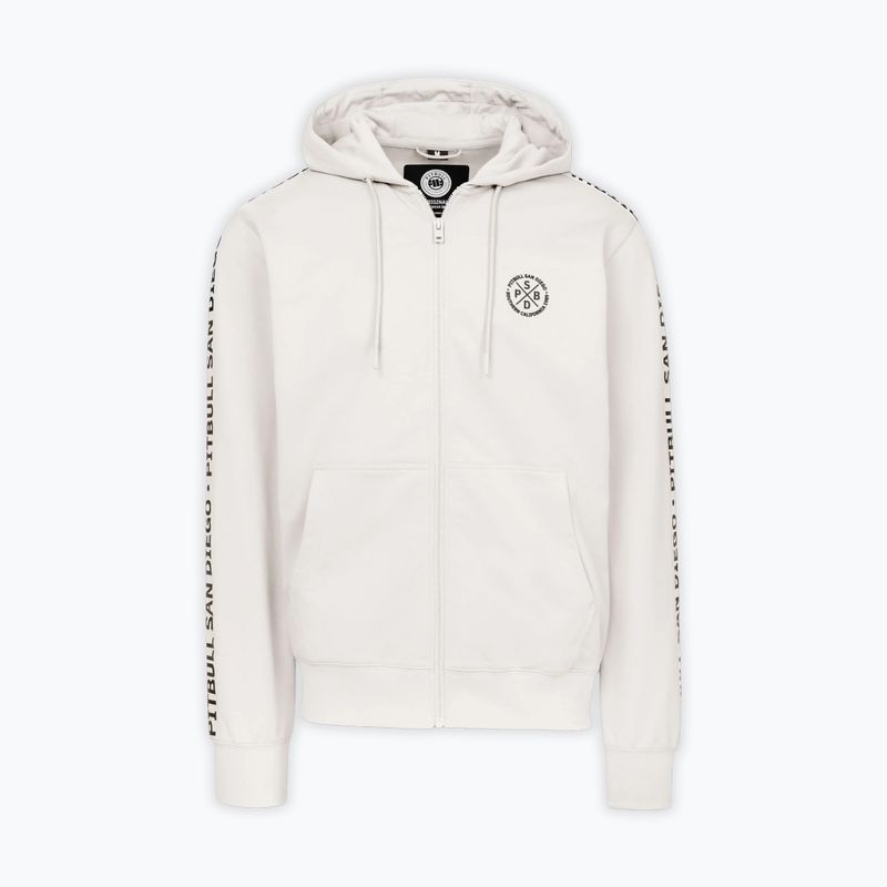 Pánská mikina Pitbull Tape Parker Hooded Zip off white 3