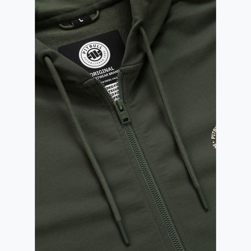 Pánská mikina Pitbull Tape Parker Hooded Zip old green 8