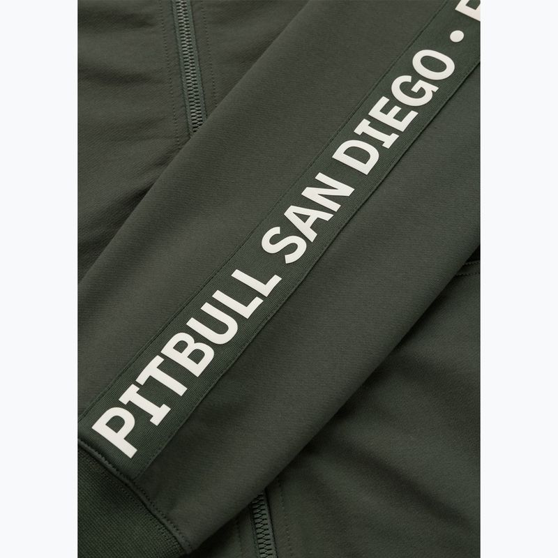 Pánská mikina Pitbull Tape Parker Hooded Zip old green 11