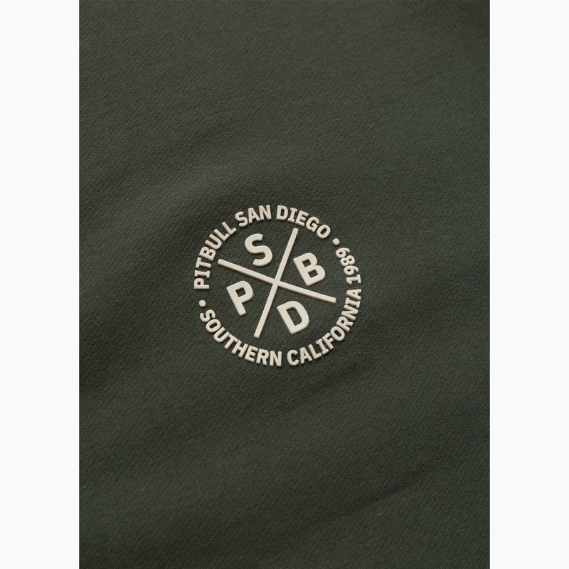 Pánská mikina Pitbull Tape Parker Hooded Zip old green 13